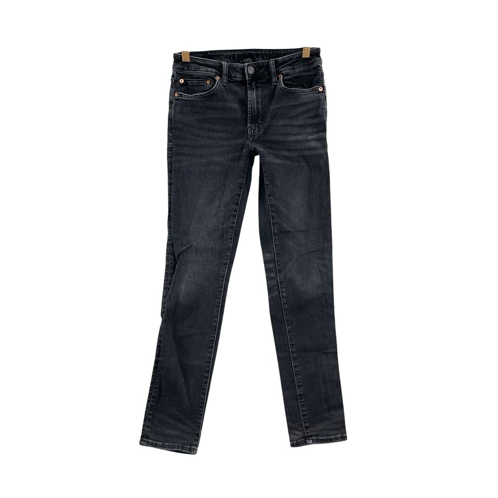 American Eagle Skinny Jeans Womens 29 Black Airflex+ Denim Faded Casual Slim Fit